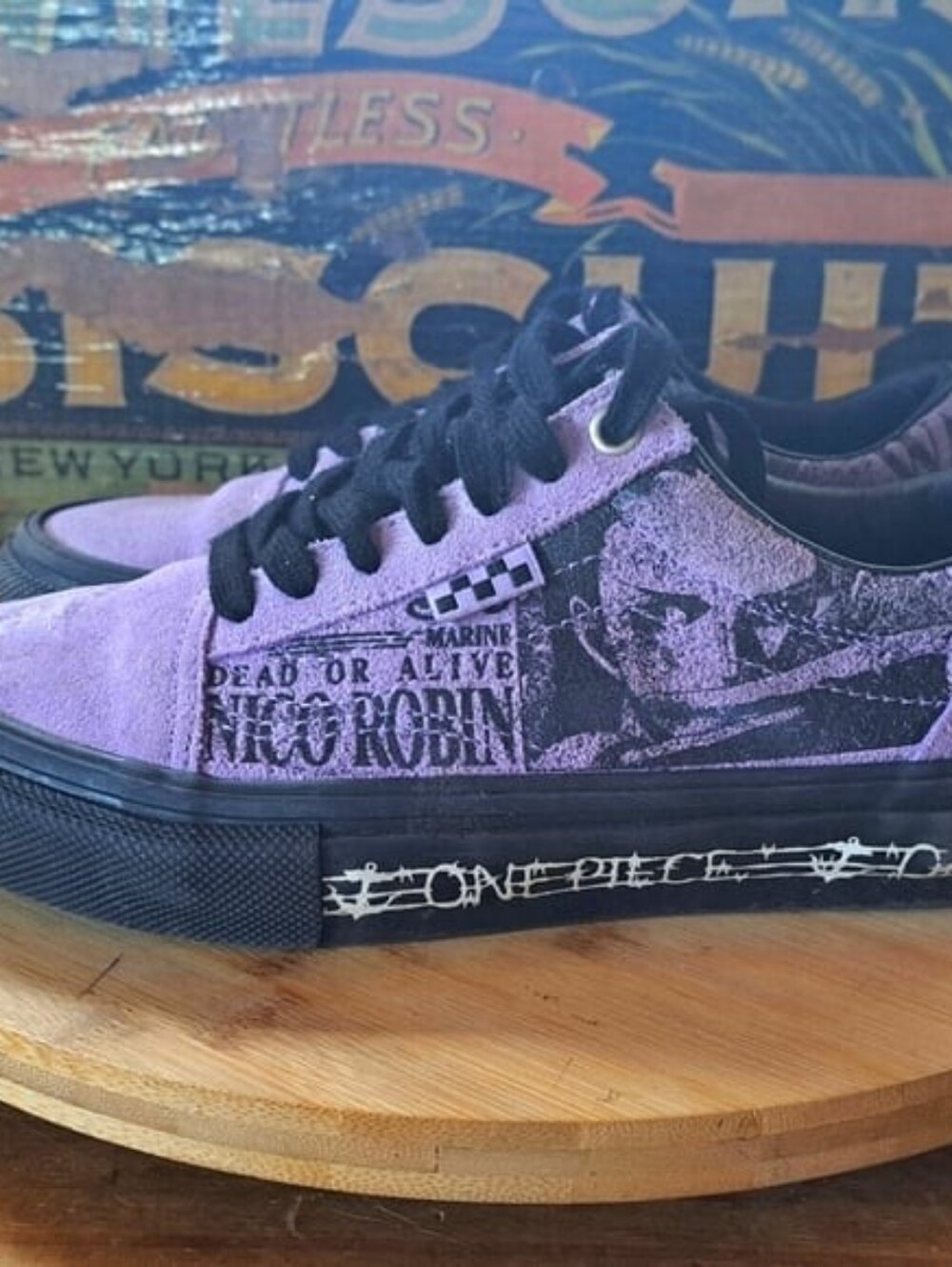 Vans x One Piece Skate Old Skool Nico Robin Sneakers Wanted Men's 3.5 Youth 3.5